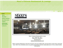Tablet Screenshot of maxischineserestaurant.com